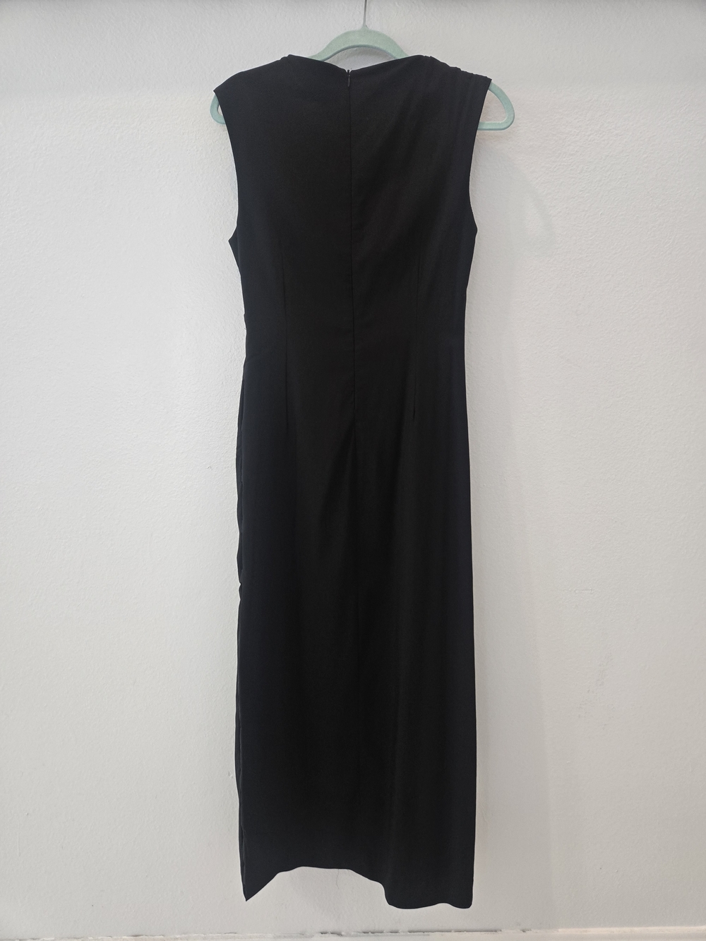 Zara black midi dress in L with side cut outs and asymmetric neck line New - Picture 10 of 16